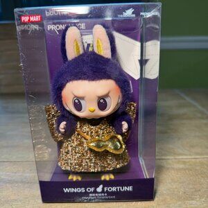 PopMart Authentic LABUBU × PRONOUNCE WINGS OF FORTUNE Vinyl Plush Hanging Card